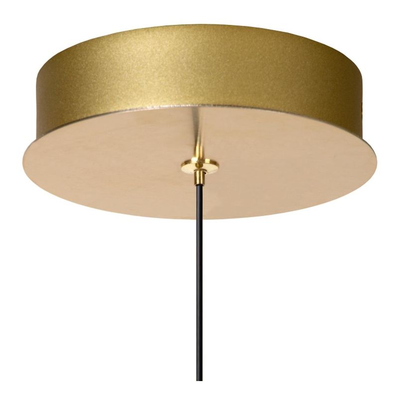 Lucide KLIGANDE - Závesné svietidlo - Ø 13 cm - LED - 1x9W 2700K - Matt Gold / Mosadz